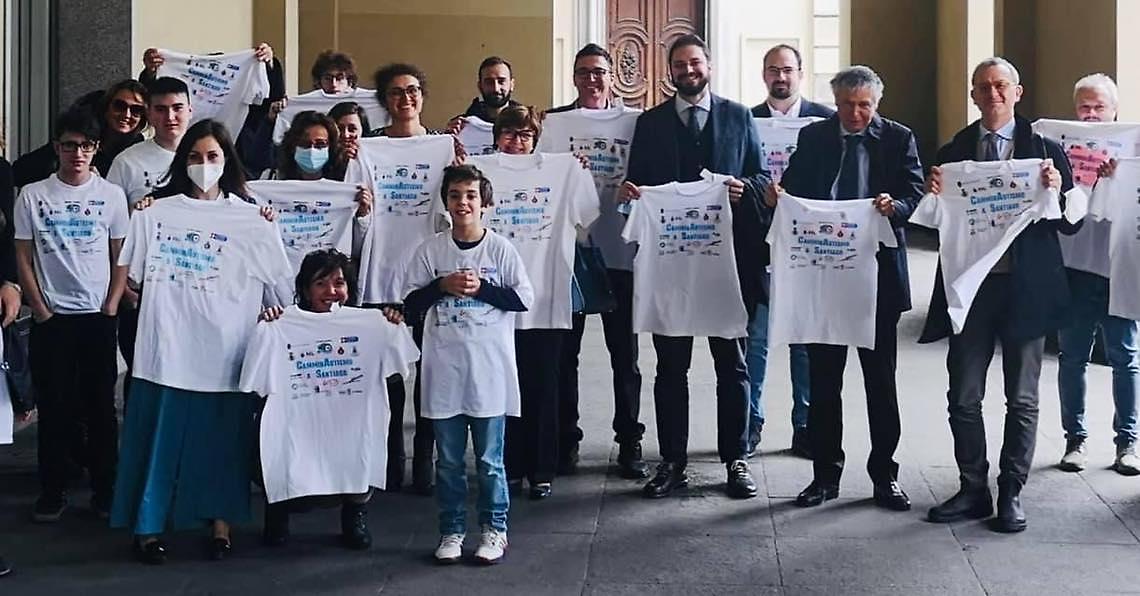 SAN MAURO/CASTIGLIONE. L’impresa di CamminAutismo:  13 giovani in marcia per 114 km