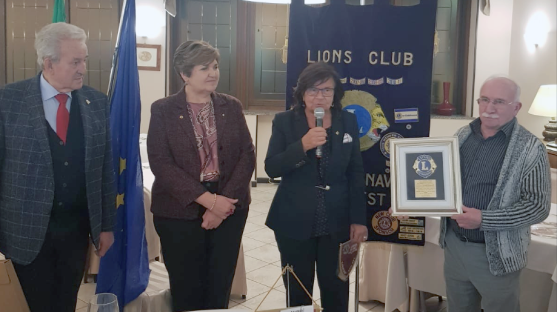 CALUSO. Il Lions Club premia la Protezione Civile per l'impegno durante la pandemia