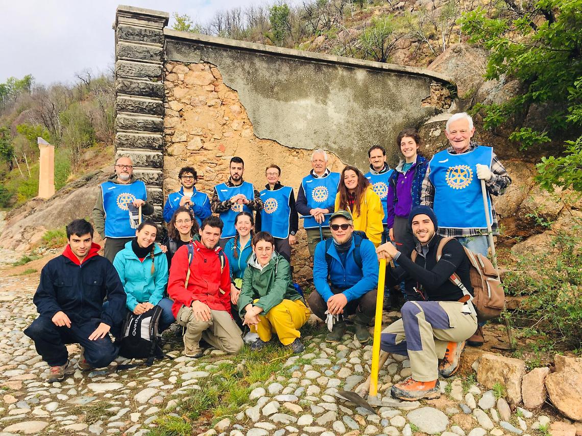 CUORGNE'. Il Rotary dona 500 alberi per il bosco del Santuario di Belmonte