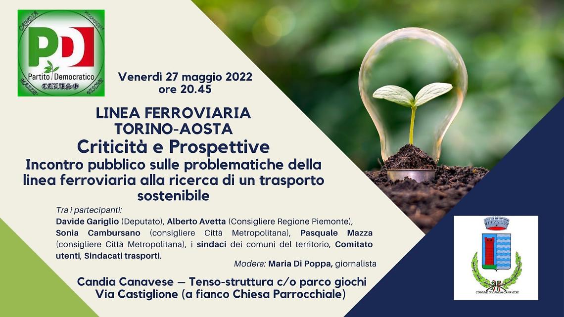 CANDIA. Quale futuro per la linea ferroviaria Torino-Aosta?
