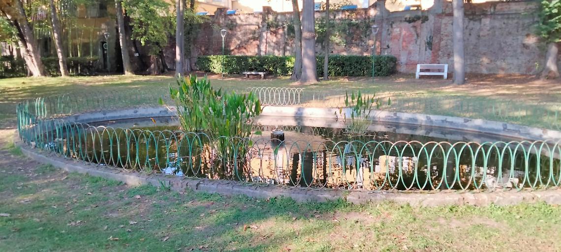 CALUSO. Al parco Spurgazzi tornano zampilli e pesci rossi