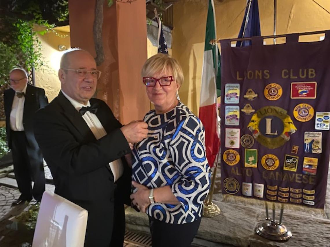 CASTELLAMONTE. Nella Falletti nuovo presidente del Lions Club