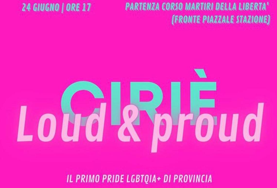 CIRIE'. In città, il primo Pride della Provincia