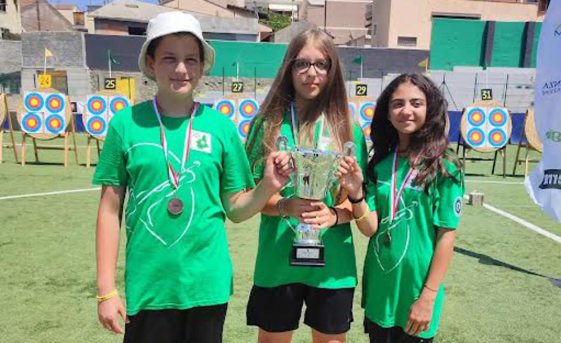 TIRO CON L'ARCO. Il Piemonte sale sul podio al Trofeo Pinocchio di Palmi