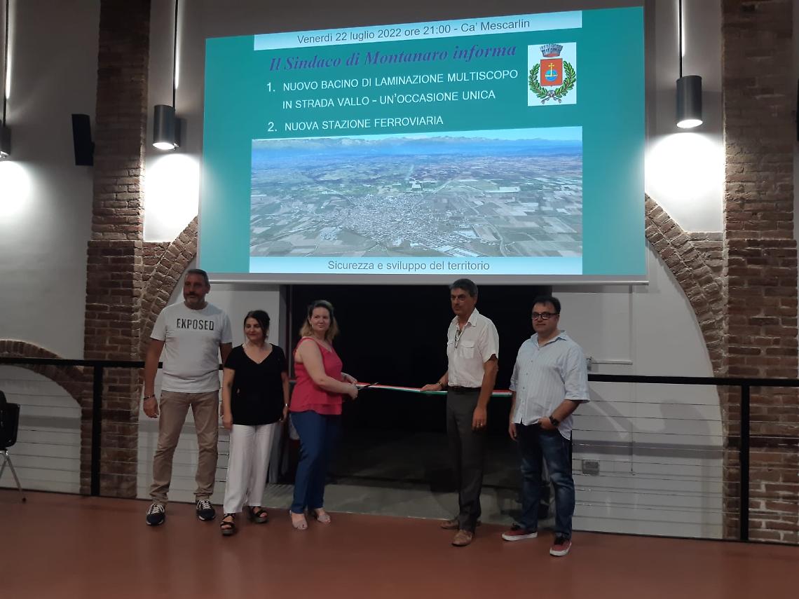 MONTANARO. Inaugurato il nuovo video proiettore a Ca'Mescarlin