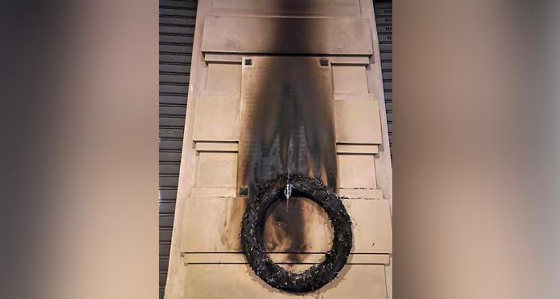 ANCORA UN VANDALISMO FASCISTA CONTRO I SIMBOLI DELLA RESISTENZA A TORINO