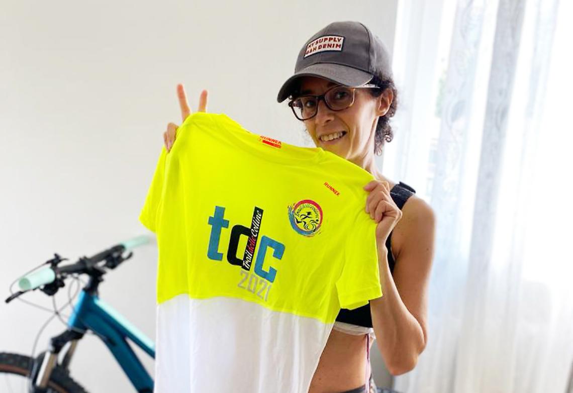 Marianna Pittoni con la maglia del Trail delle Colline 2021