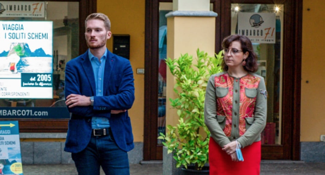 Federico Ferrara e Monica Canalis