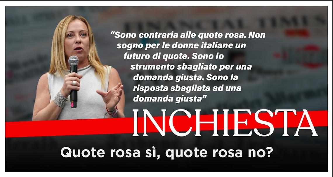 Inchiesta quote rosa