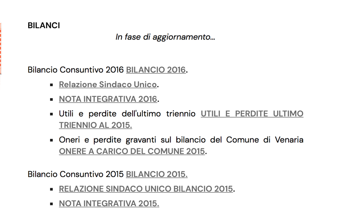 VENARIA. Gesin se ne frega di Giulivi...  Il sito dell’azienda è “illegale”