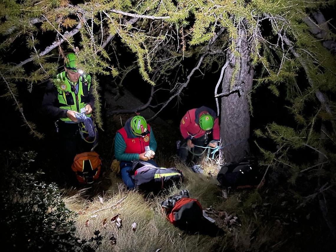 Coppia bloccata in parete a Noasca, salvati dal Soccorso Alpino