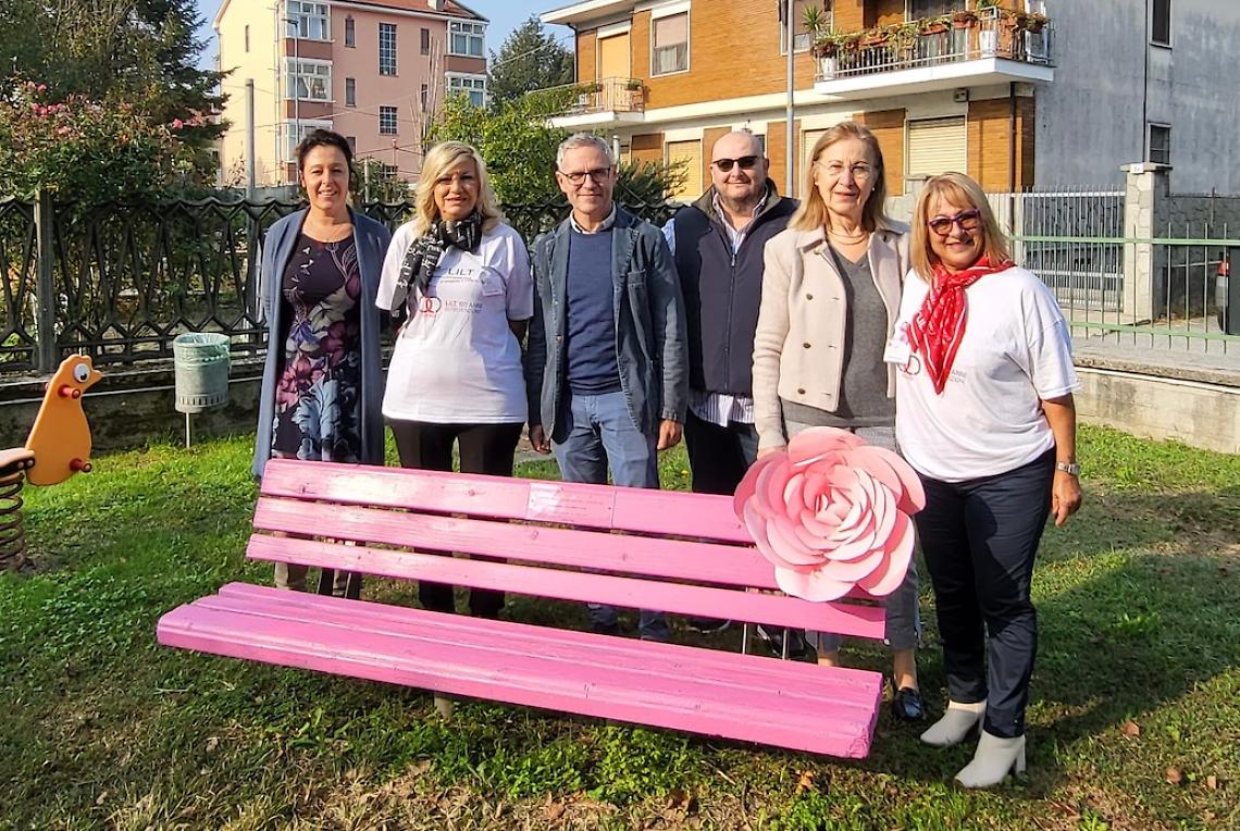 SAN RAFFAELE CIMENA. Arriva la nuova panchina rosa firmata LILT
