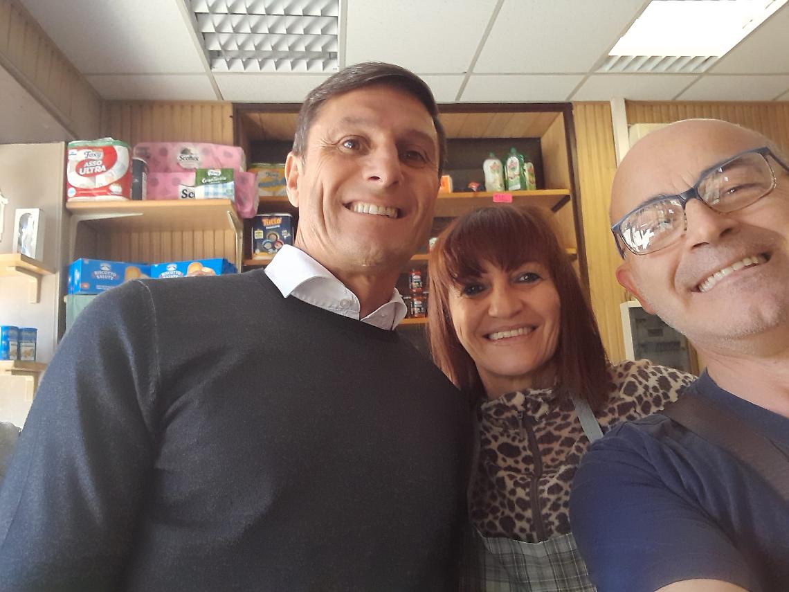 FORNO. Javier Zanetti arriva in paese: il racconto di un commerciante