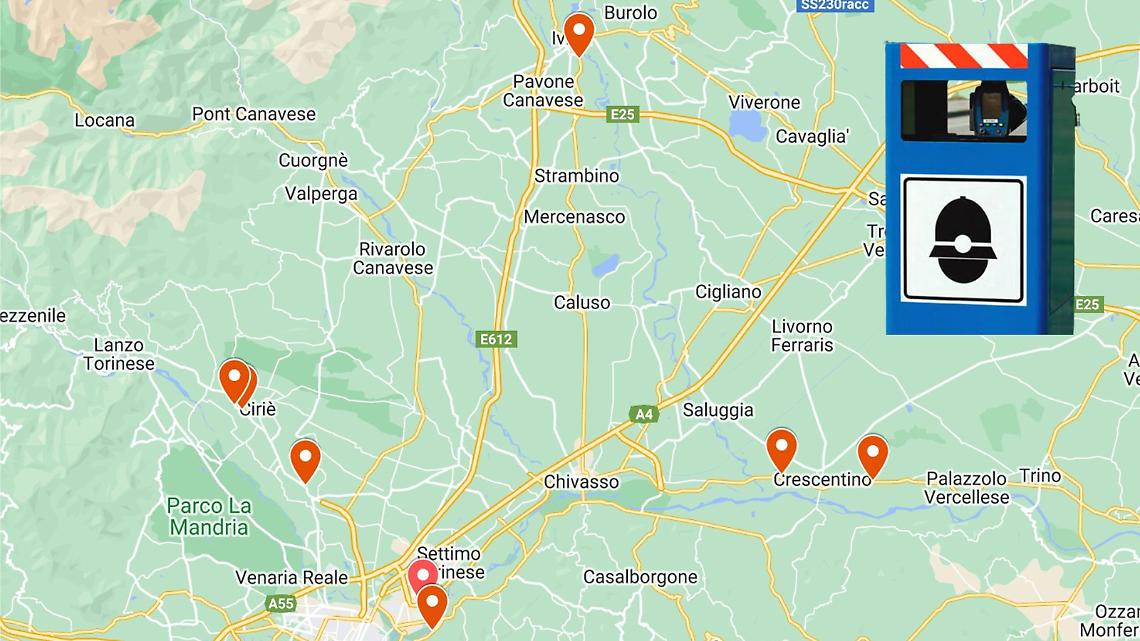 Ecco la MAPPA di tutti gli autovelox fissi del territorio