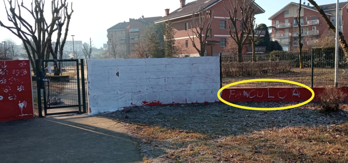 Vandalizzato il murales contro la violenza sulle donne