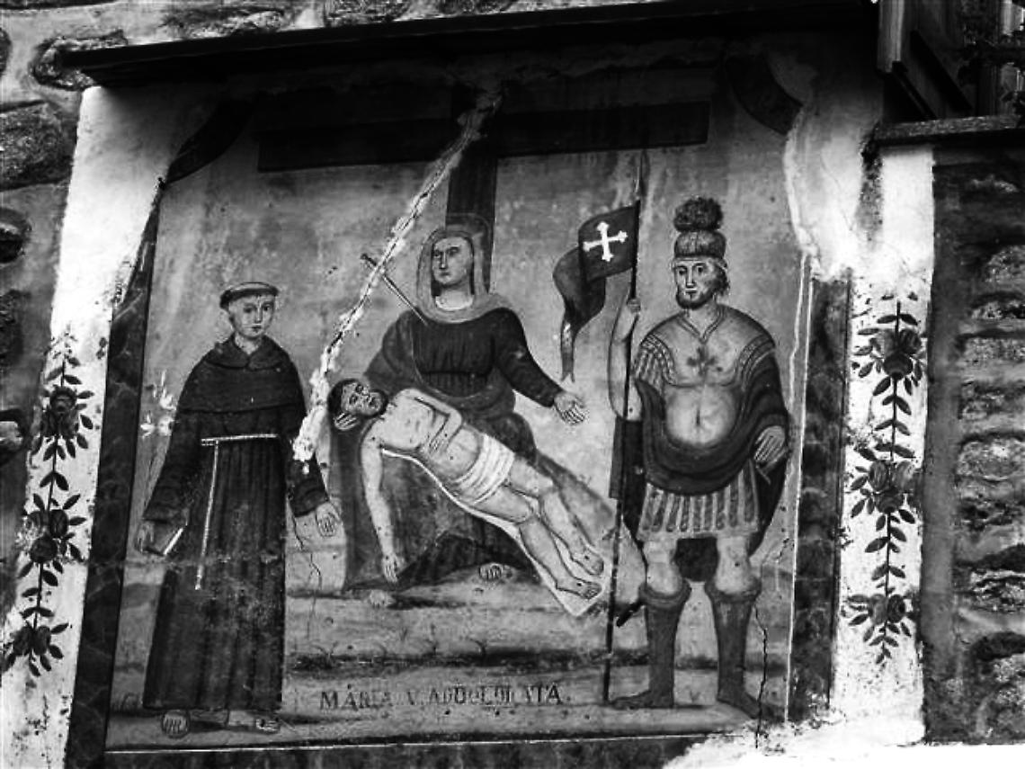 IN FOTO Campiglia Soana. Un affresco raffigurante San Besso