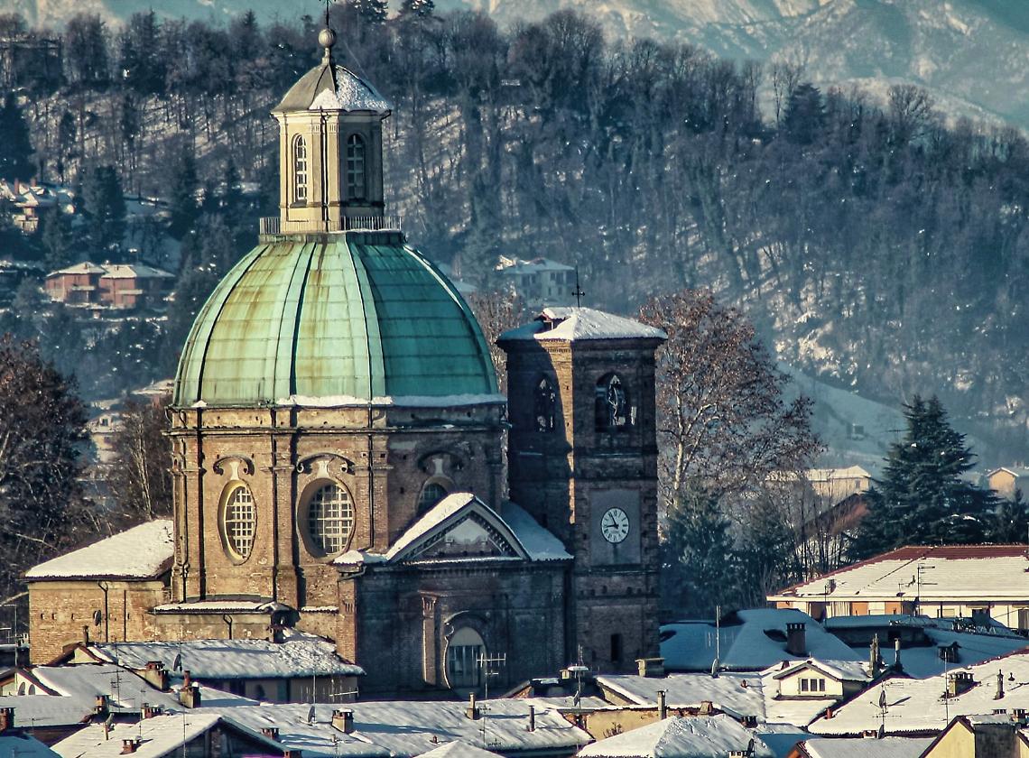La chiesa dello Spirito Santo dall'alto (foto di Angelo Gilardi)