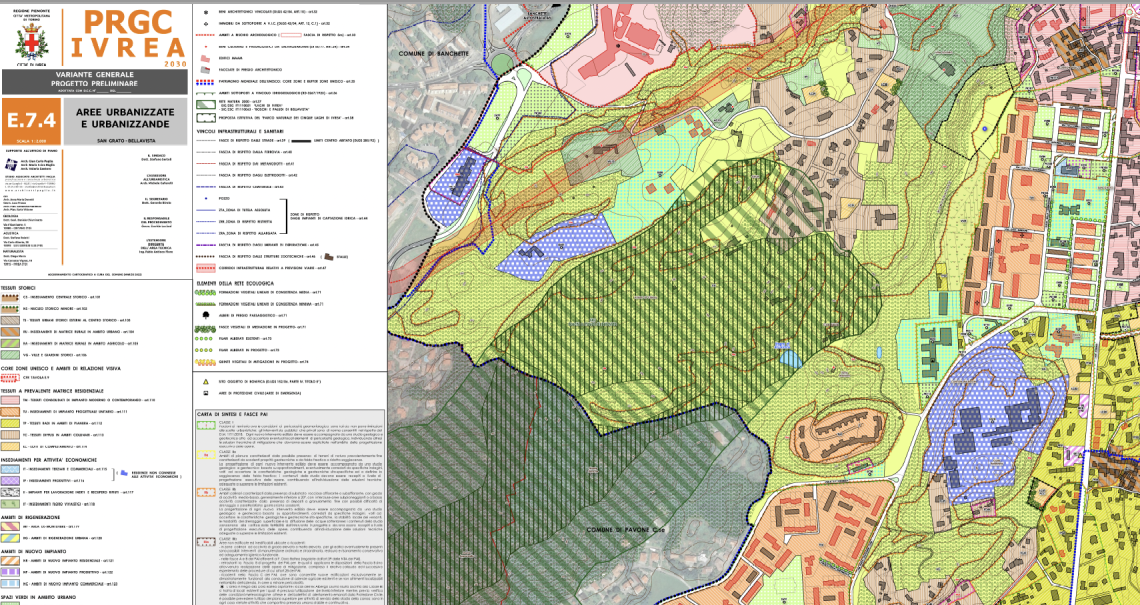 piano regolatore Ivrea
