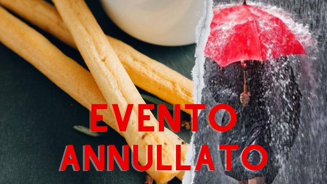 La "Maledizione del Grissino": annullato anche l'evento sostitutivo con lo street food