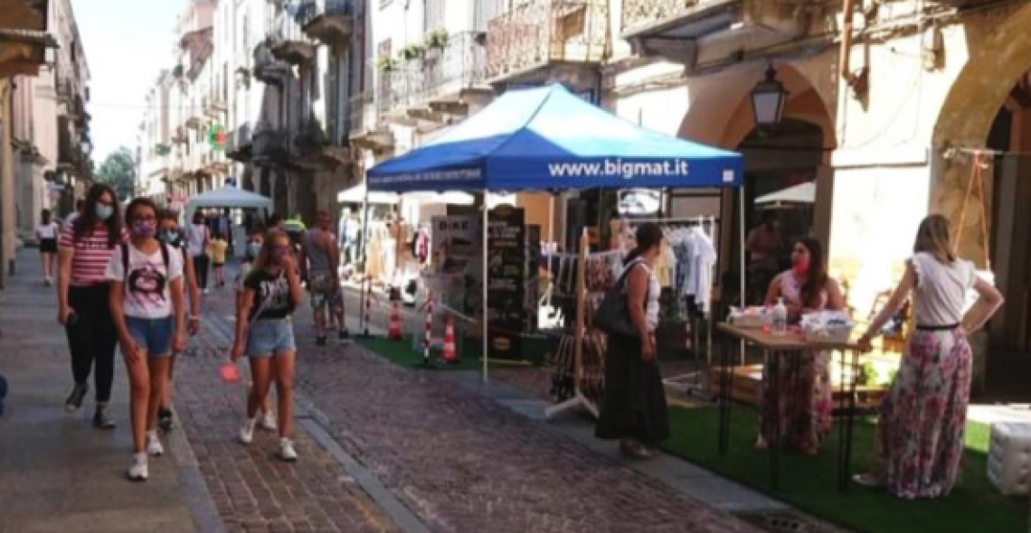 Una precedente edizione di “Trino in piazza”