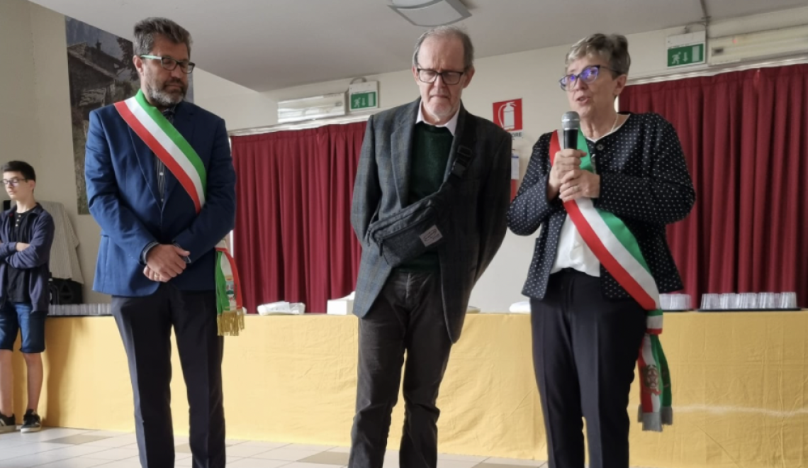 Tappero, Mulatero e Majrano alla consegna della cittadinanza al professore
