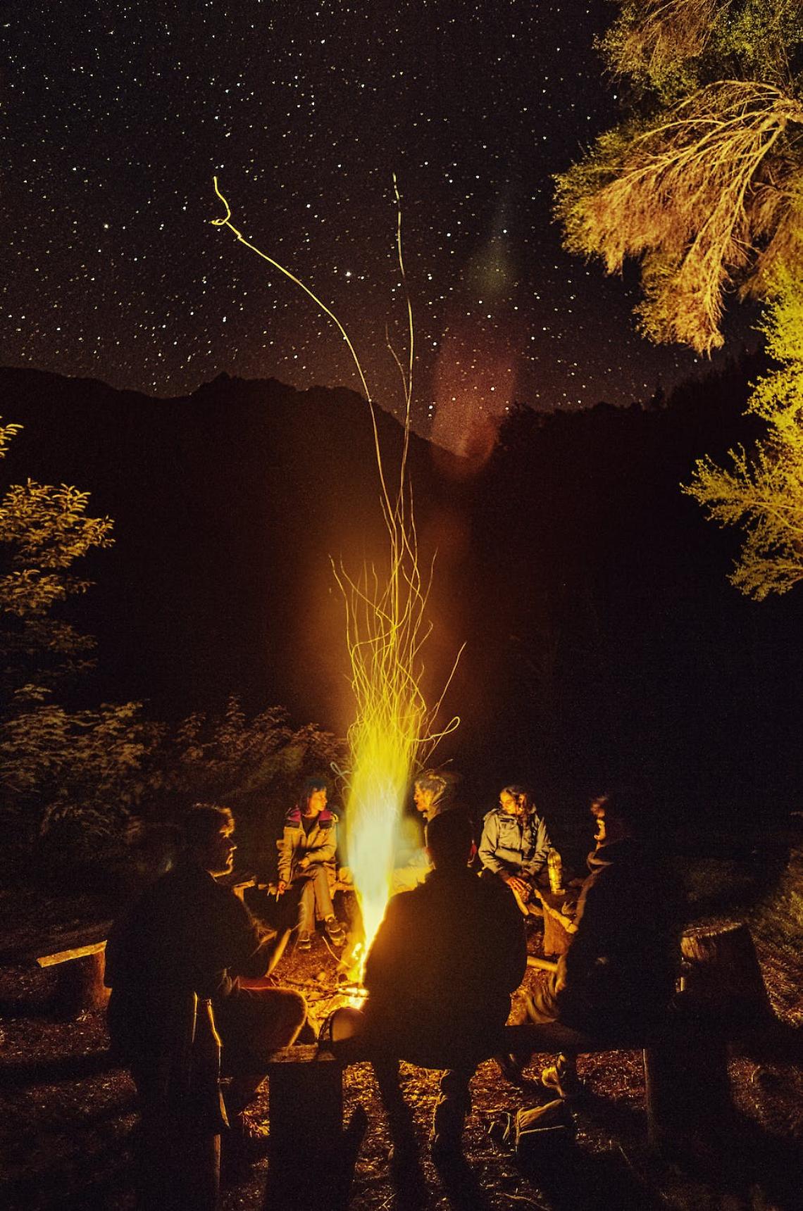 Falò al calar della notte