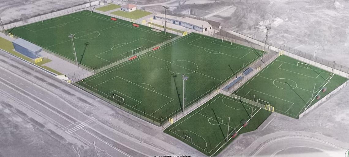 Una mega cittadella del calcio degna di una squadra di Serie A