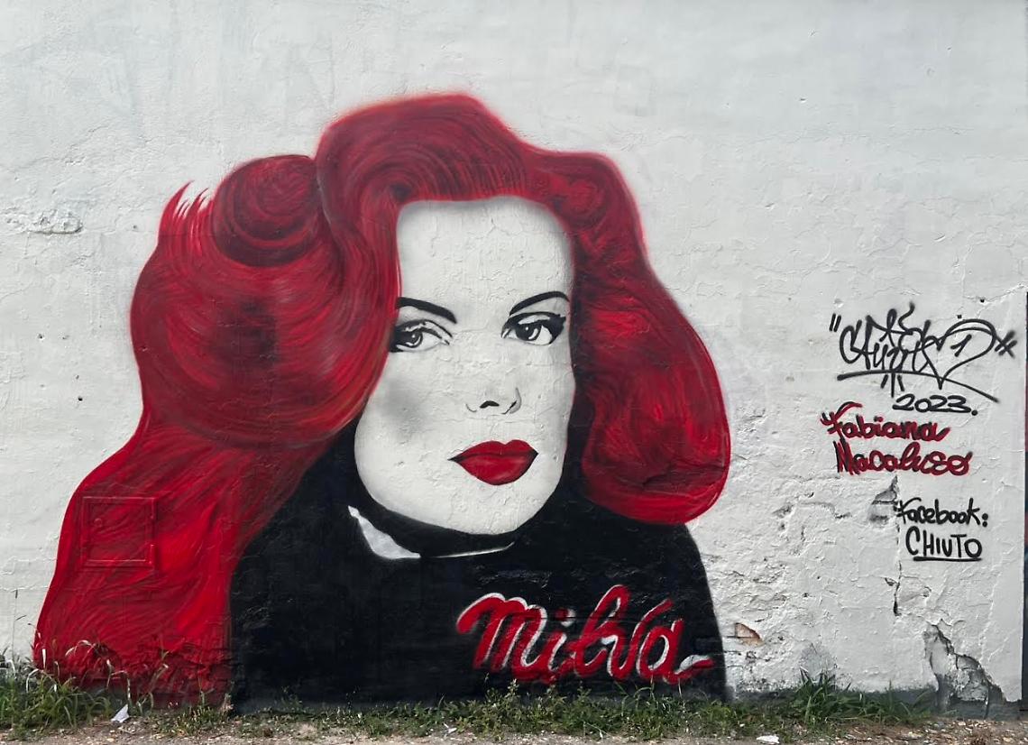 Murales memorativo di Milva