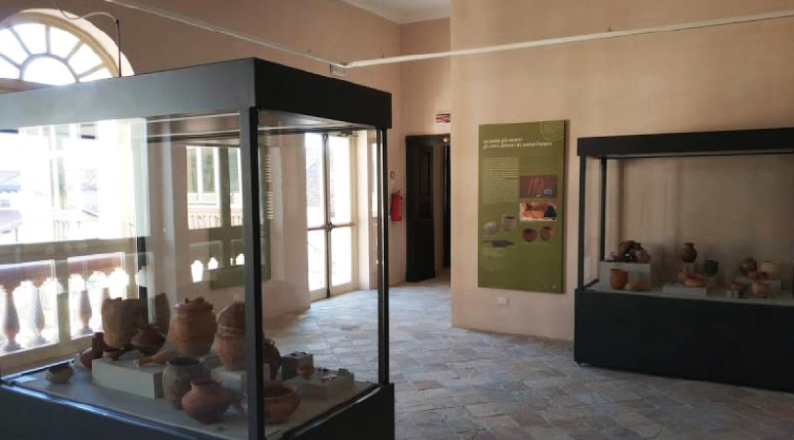 Una sala del Museo Archeologico del Vercellese Occidentale
