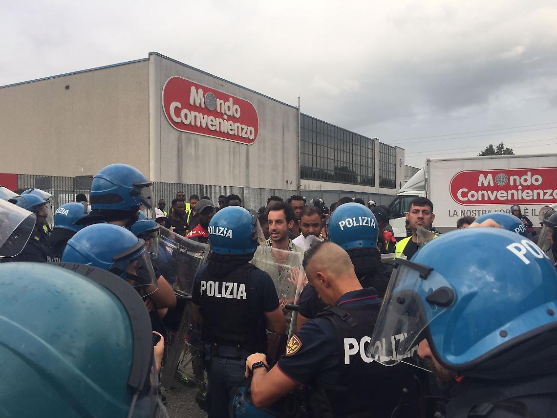La protesta dei lavoratori