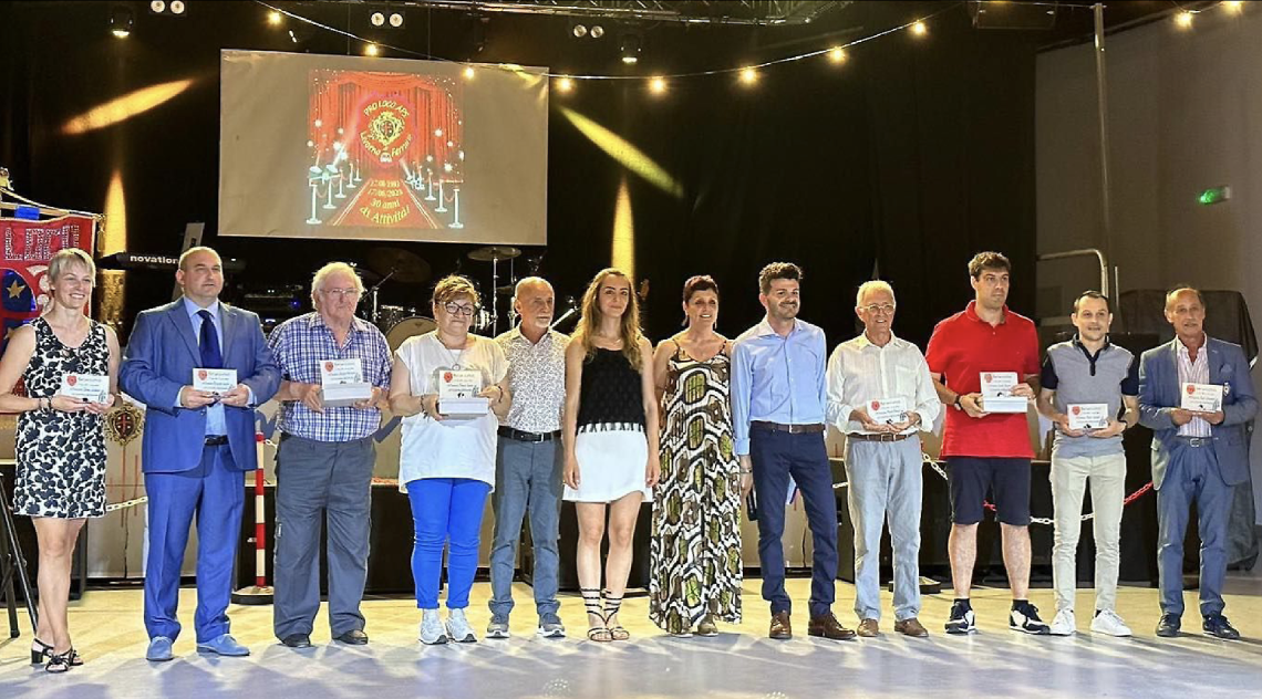 Gli ex presidenti premiati con una targa