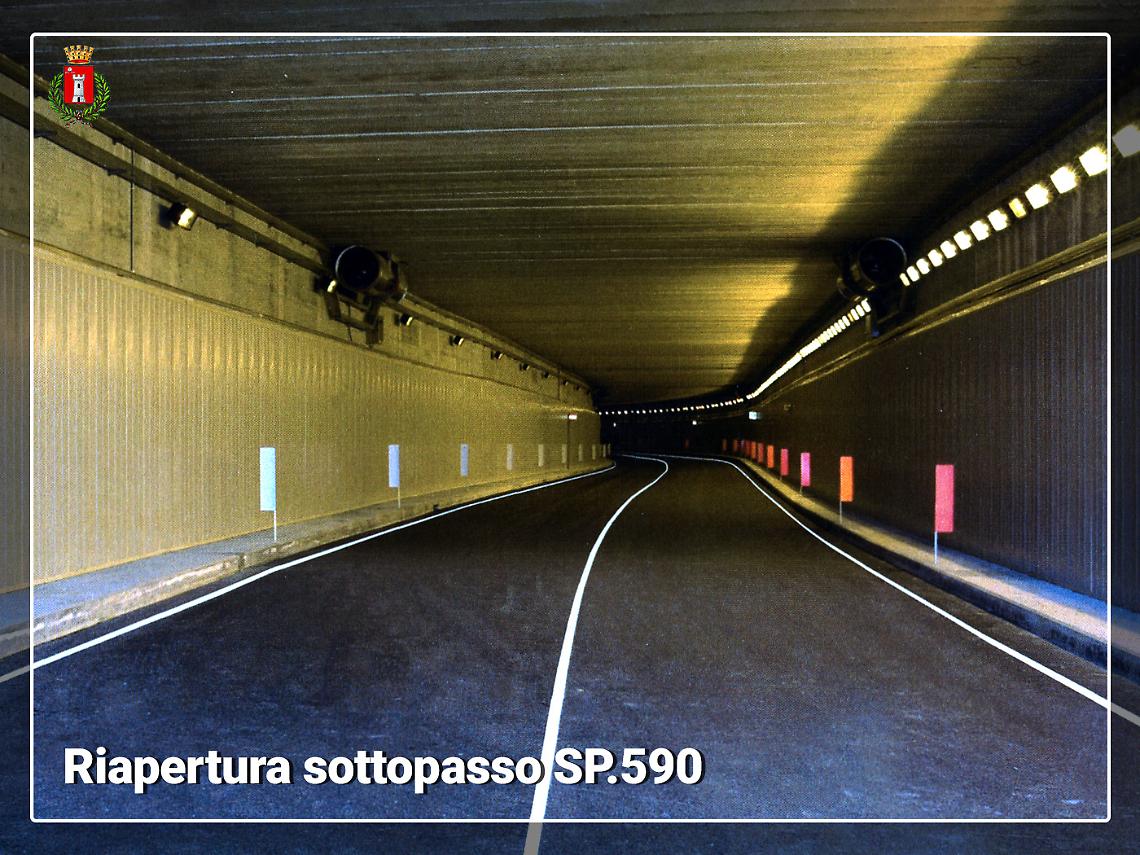 Dopo due mesi il 31 luglio RIAPRE il sottopasso