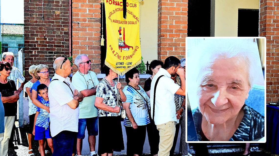 Borgata Fornacino si è stretta attorno alla famiglia di Anna Volpato: aveva 92 anni (foto Tancredi Pistamiglio)