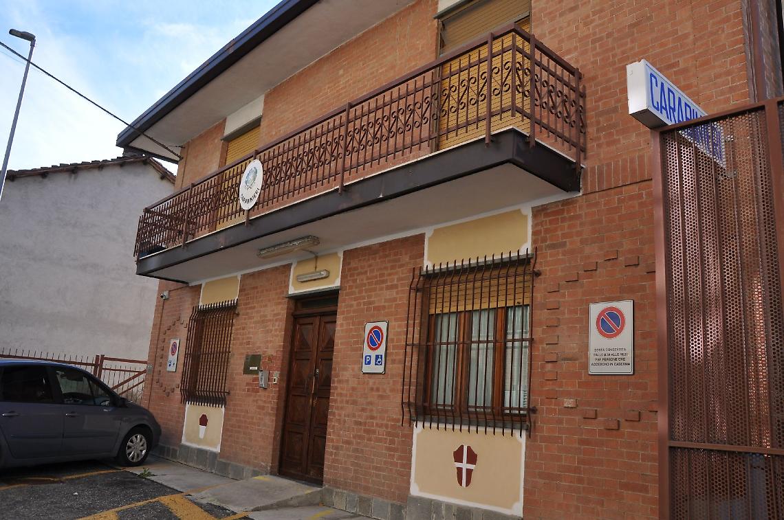 L'ormai ex caserma dei carabinieri di Sciolze