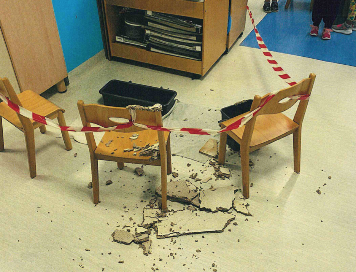 A pochi giorni dalla riapertura c’è un pezzo di scuola inagibile