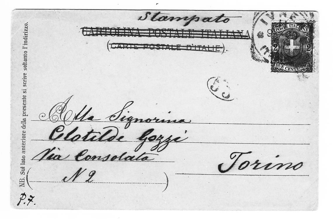 Breve storia della cartolina postale ad Ivrea