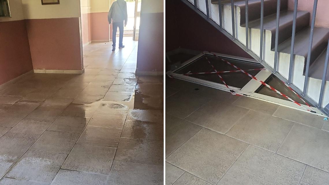 L'entrata della palazzina di via Foglizzo 