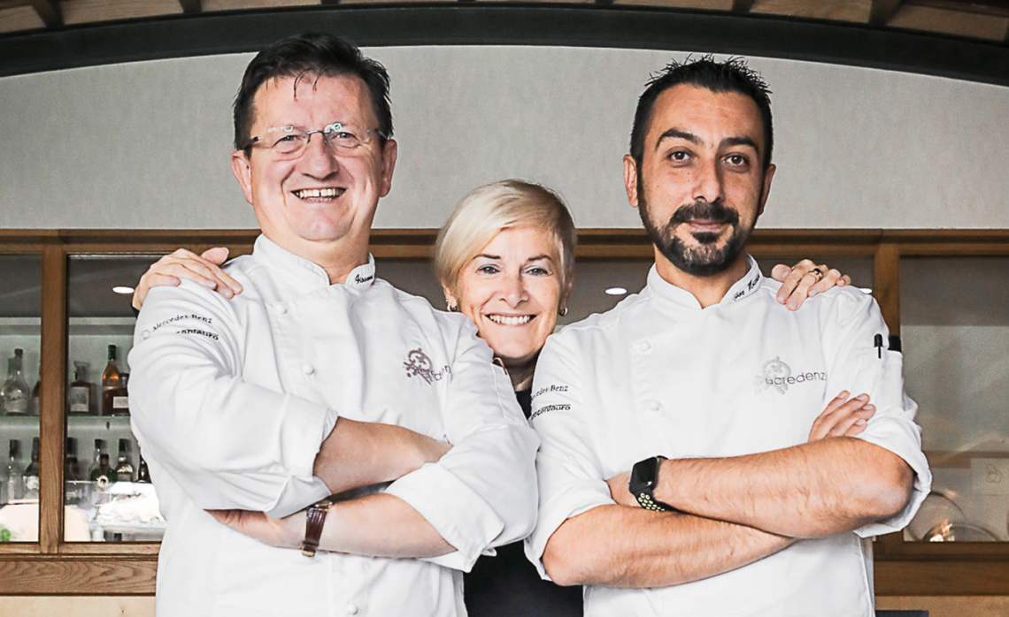 Giovanni Grasso, Franca Pulcini e Igor Macchia de La Credenza