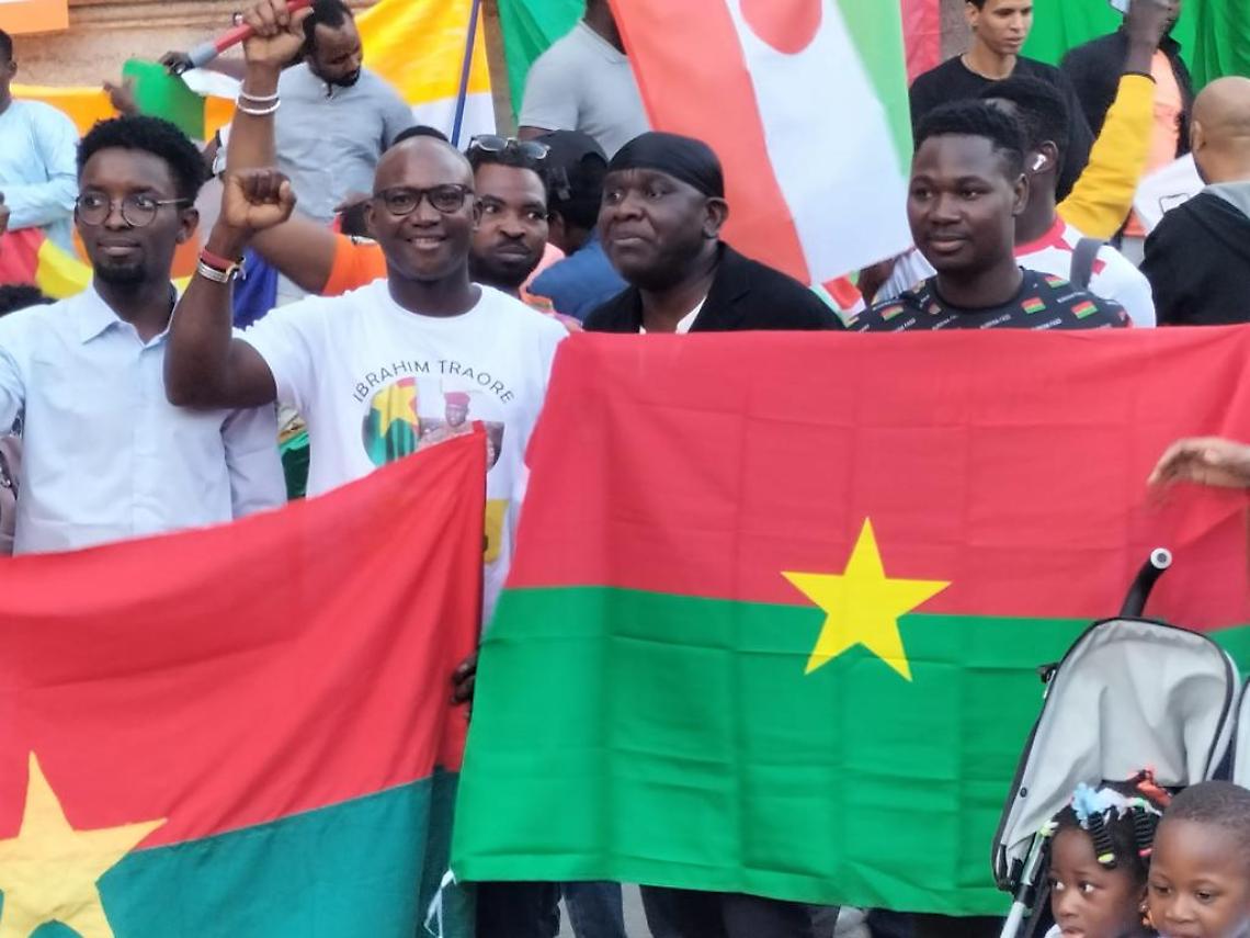 Il consigliere Traorè in piazza per sostenere il Burkina Faso
