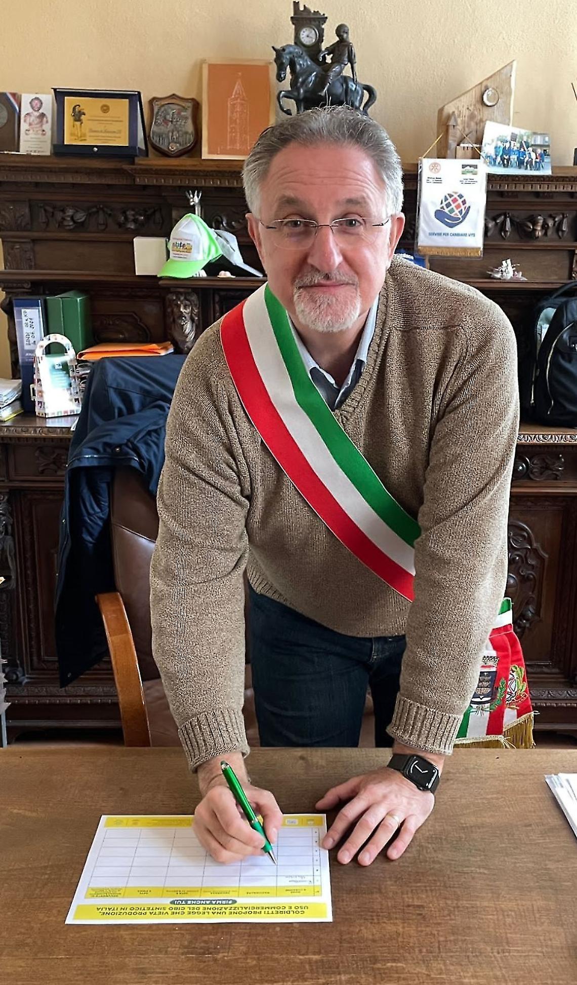 il sindaco Riccardo Vallino