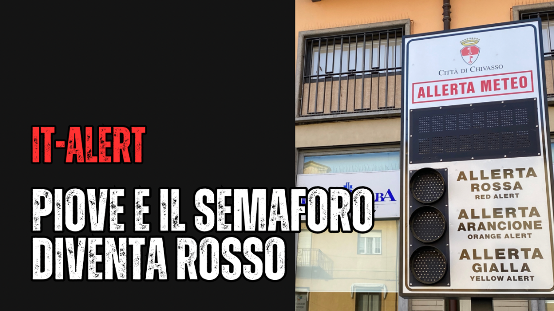IT-Alert: il Comune compra 6 pannelli semaforici e spende oltre 30 mila euro. Era il caso?