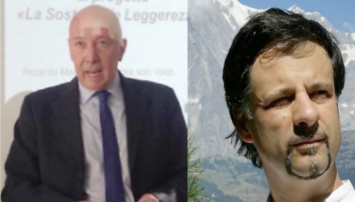Mario Burocco a sinistra, Giorgio Perello a destra