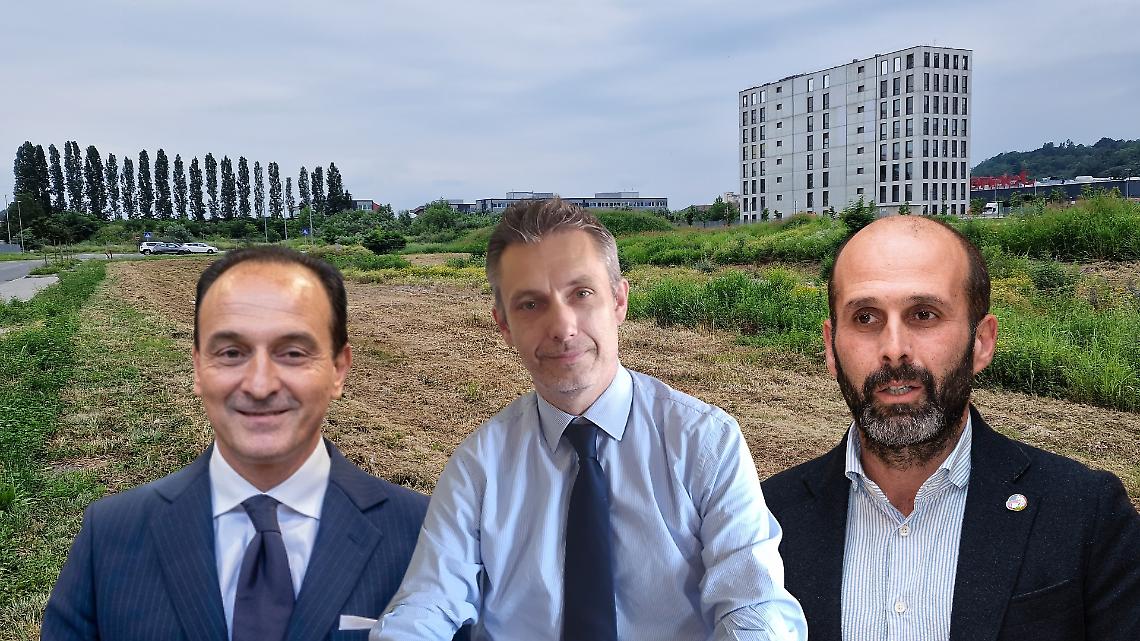 Nella foto il Governatore Alberto Cirio, il direttore dell'Asl To 4 Stefano Scarpetta e il sindaco di Ivrea Matteo Chiantore