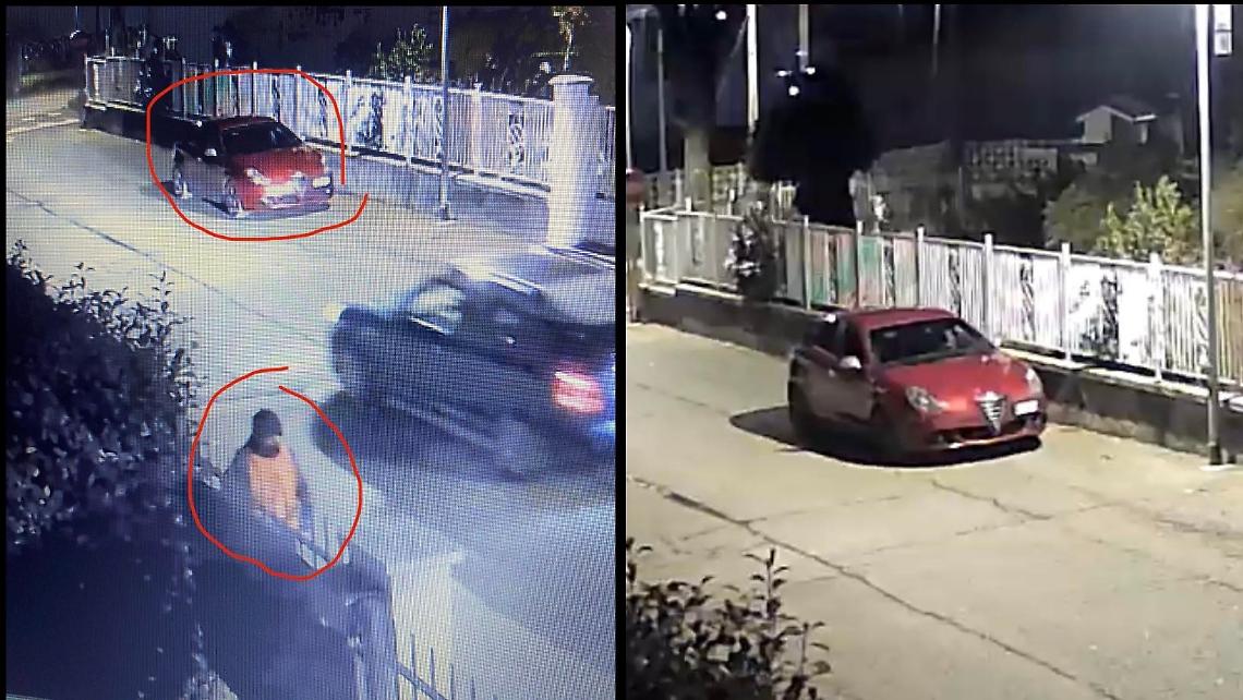 Rubano in casa e poi scappano: ecco le immagini del ladro e della sua auto 
