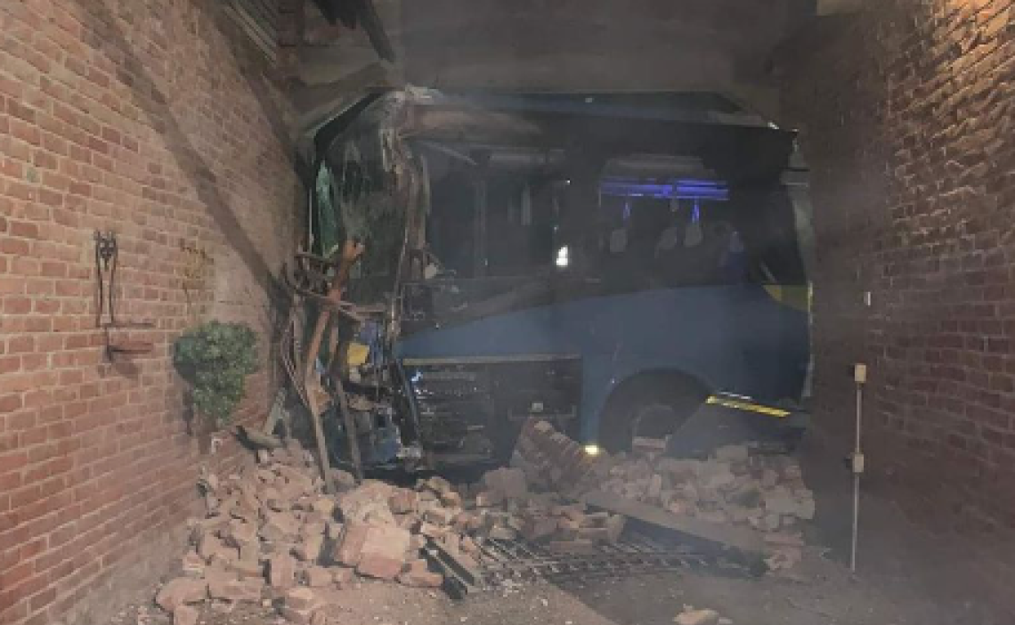 L'autobus in una casa