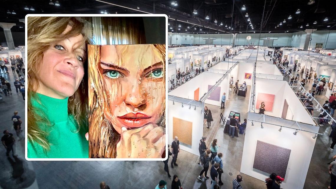 Il dipinto di nudo femminile dell'artista di Settimo Torinese vola in America: sarà esposto a Los Angeles