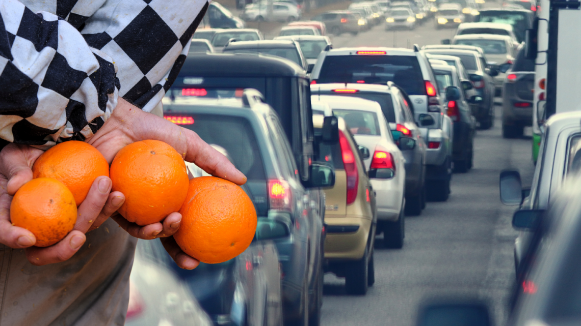 Traffico e carnevale ivrea