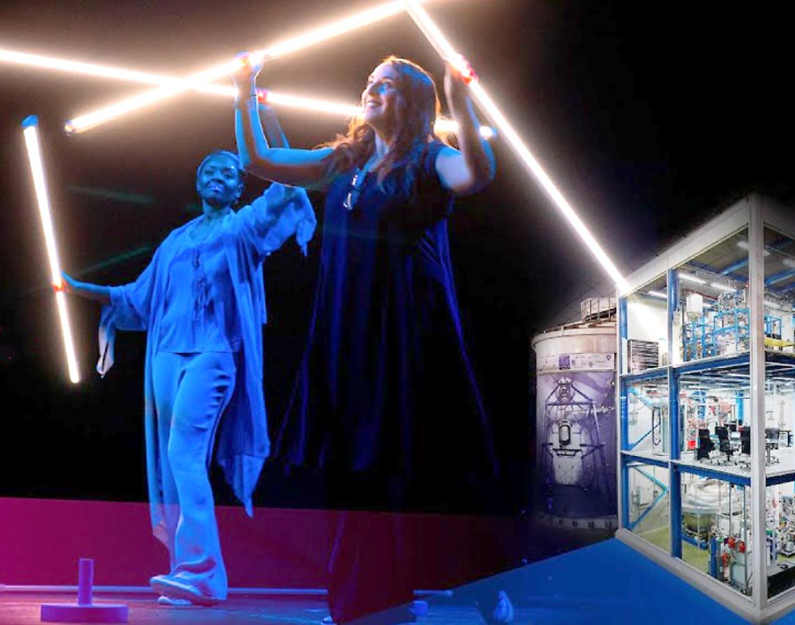 Elena Ruzza porta il teatro nel laboratorio del Gran Sasso