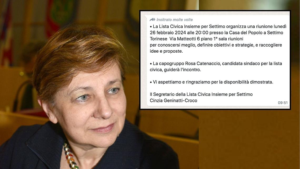 Ufficiale: Rosa Catenaccio candidata Sindaca di Insieme per Settimo