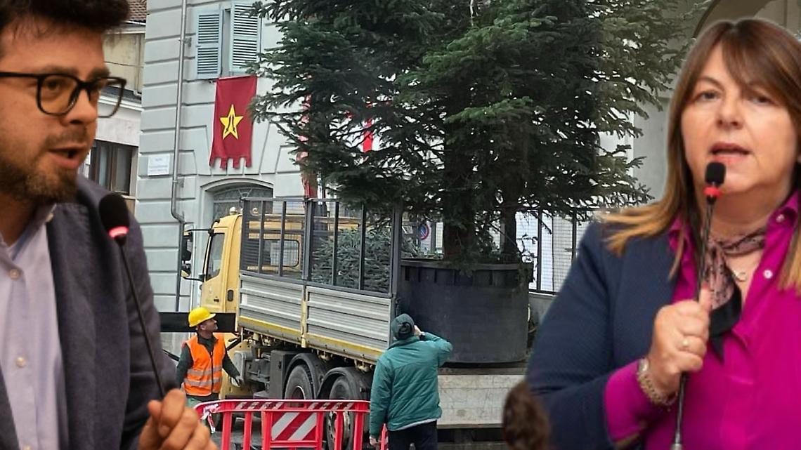 ivrea, albero di natale
